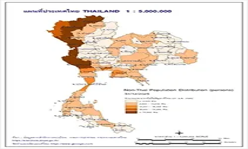 แผนที่จำนวนประชากรที่ไม่ใช่สัญชาติไทย Non-Thai Population Distribution 31/12/2025